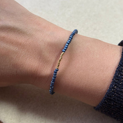 Mimi Midnight Sky Blue Gold Bracelet