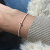 Miyuki Bracelet - Light Baby Pink Mat Gold - Star