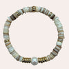 Sea shell Pearl bracelet heart gold plated 18k