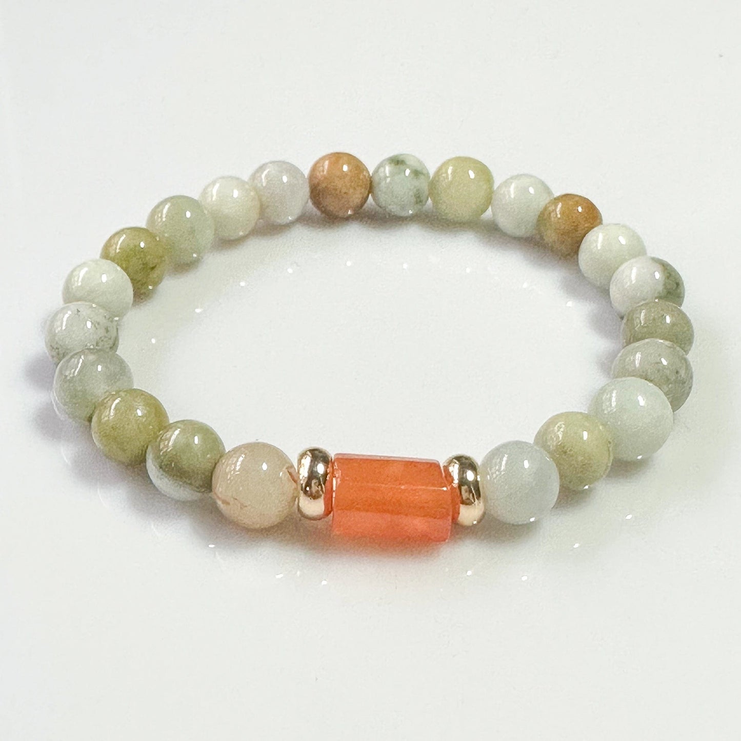 Jade Bracelet Carnelian