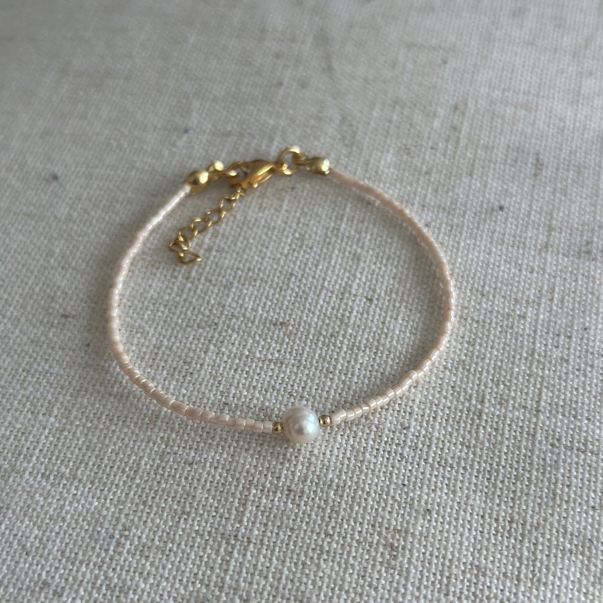 Miyuki Bracelet - Light pink pearl