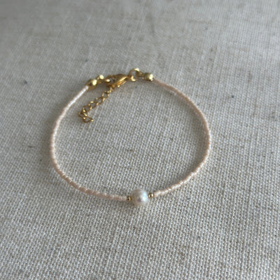 Miyuki Bracelet - Light pink pearl