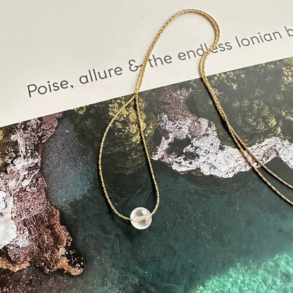 Clear quartz Gold filled Necklace