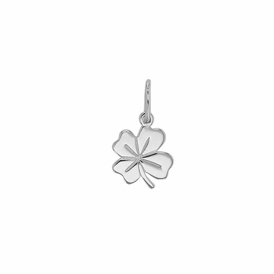 Clover Flower Good Luck Pendant (Sterling Silver)
