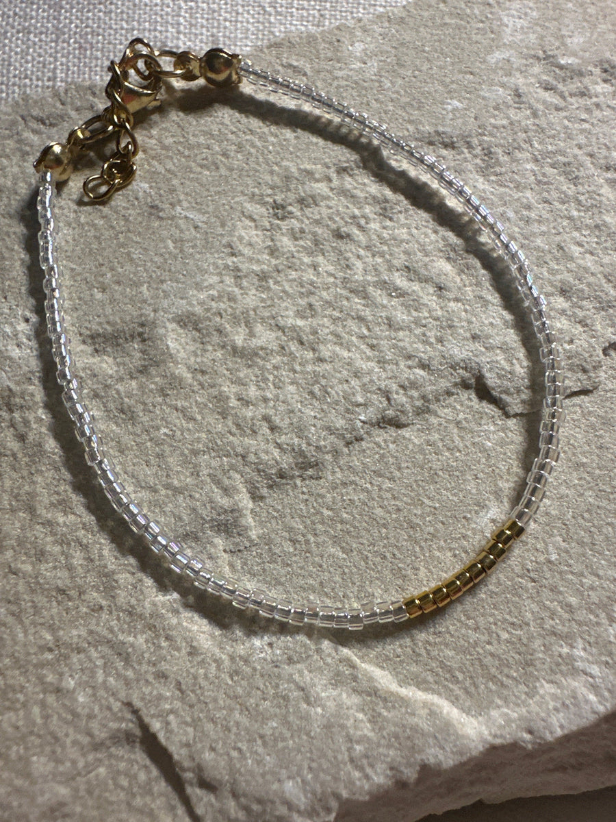 Miyuki Bracelet - Shimery, Gold