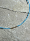 Miyuki Necklace - Sky Blue Gold