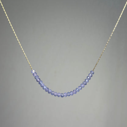 Tanzanite Necklace Gold filled 14k