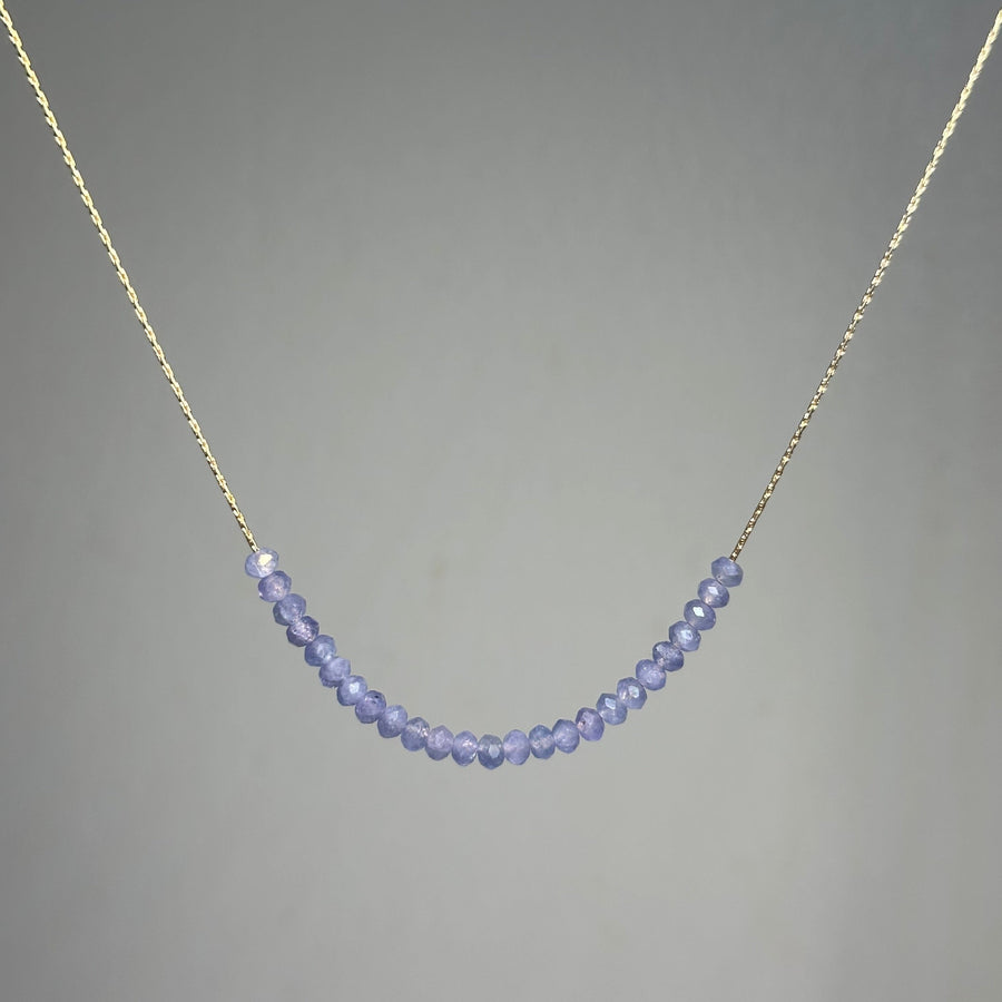 Tanzanite Necklace Gold filled 14k