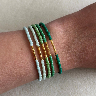 Mix and Match Rocaille Green Bracelet