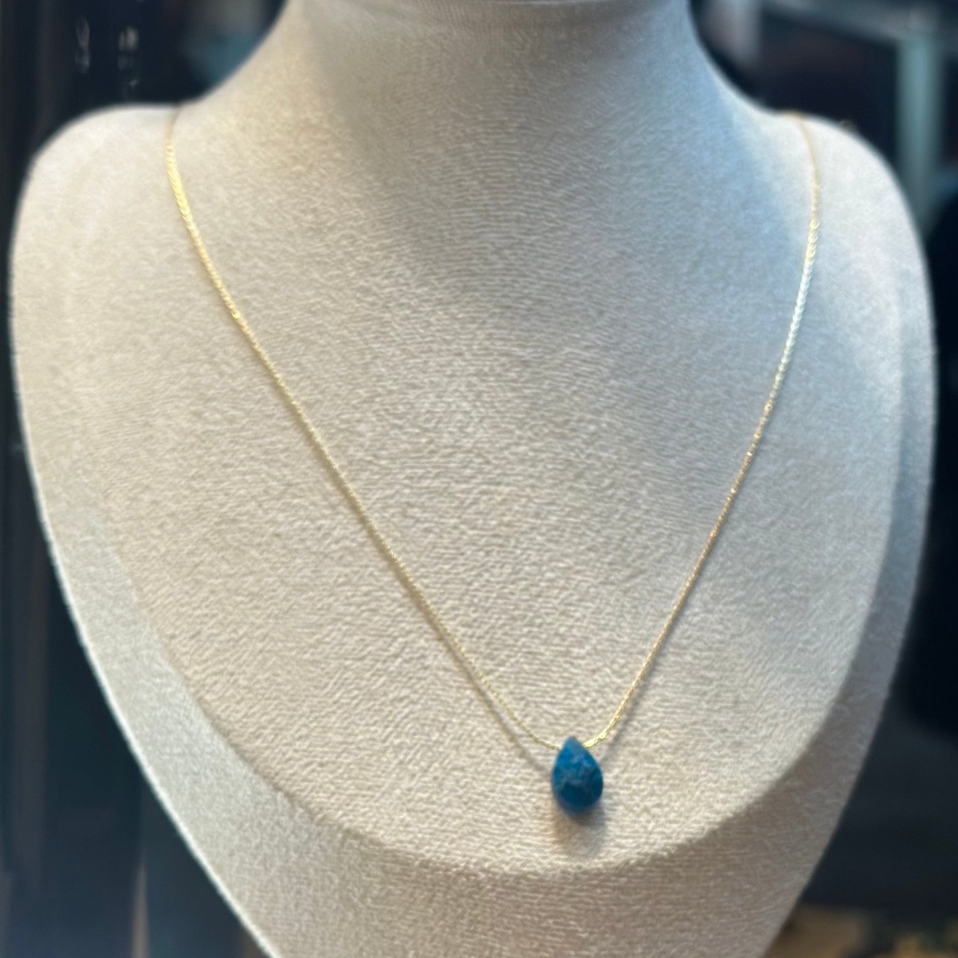 Apatite Drop Necklace | Mi Cielo London