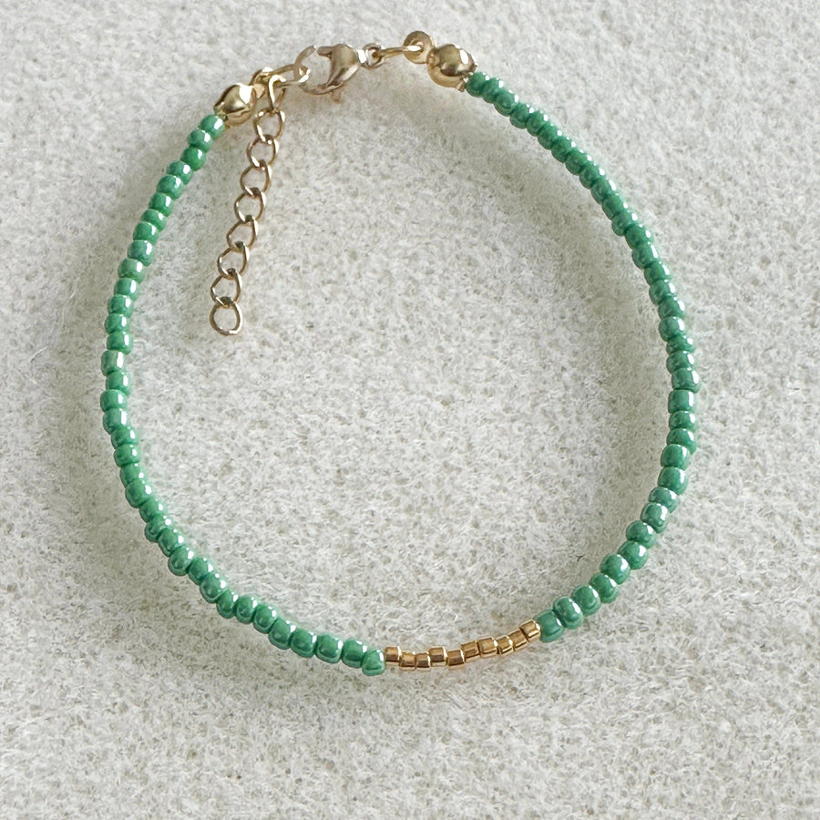 Mimi Jade Green Gold Bracelet