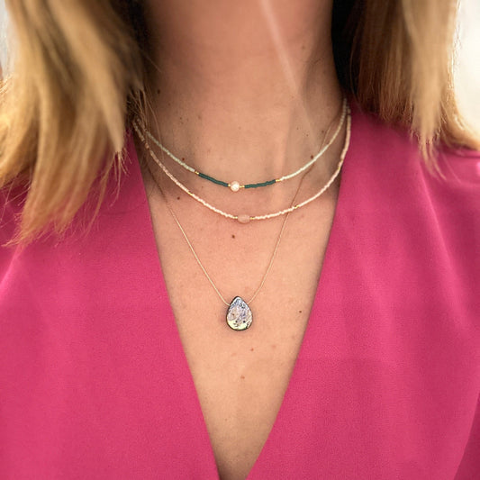 Miyuki Necklace and Abalone