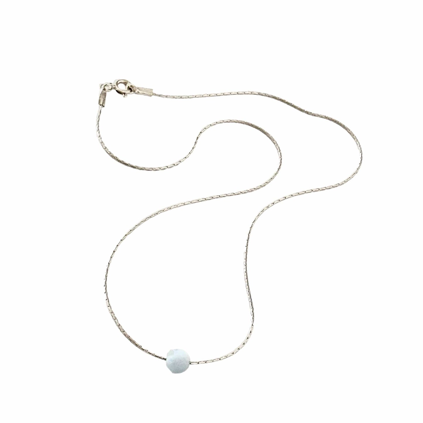 Lucky Stone Aquamarine Necklace