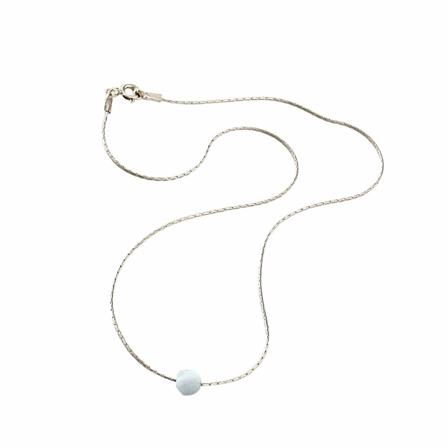 Lucky Stone Aquamarine Necklace