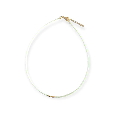 Miyuki Necklace - Mint & Gold