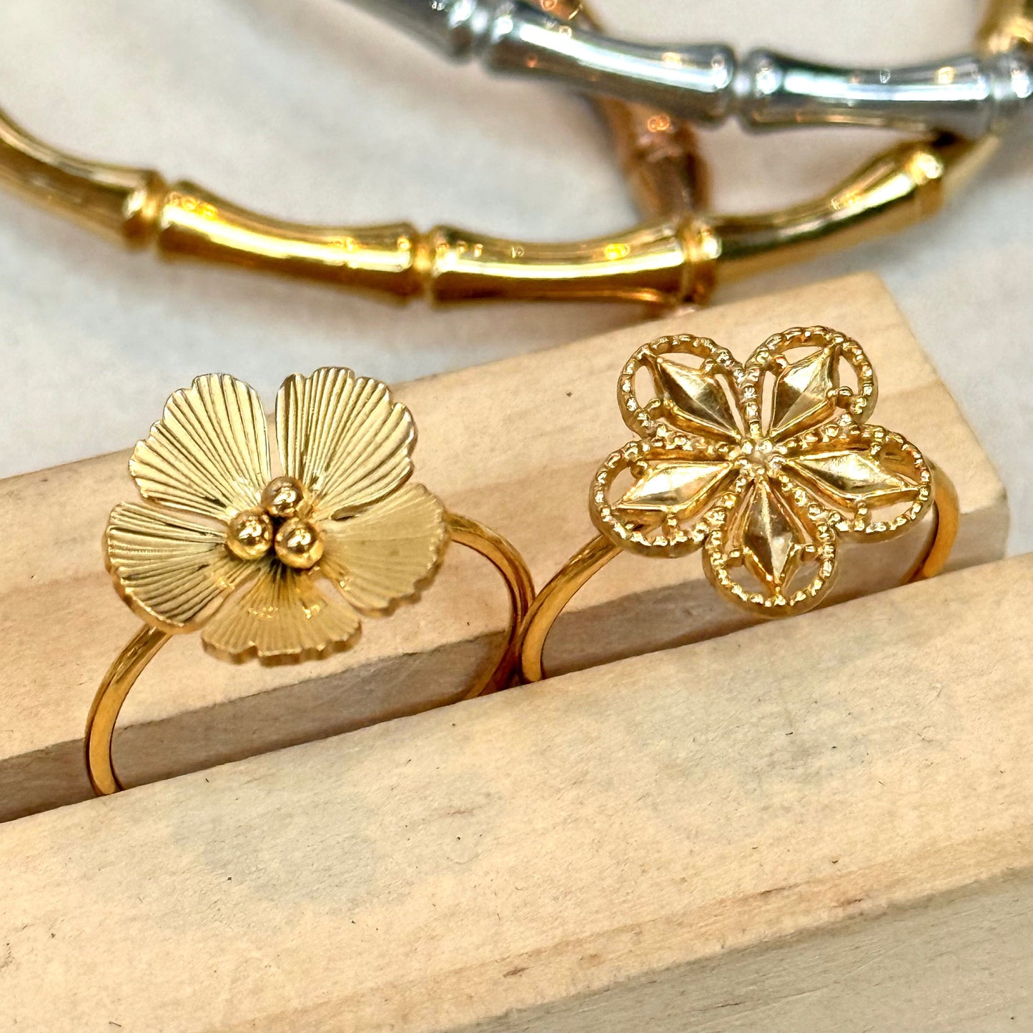 Flower Gold Ring