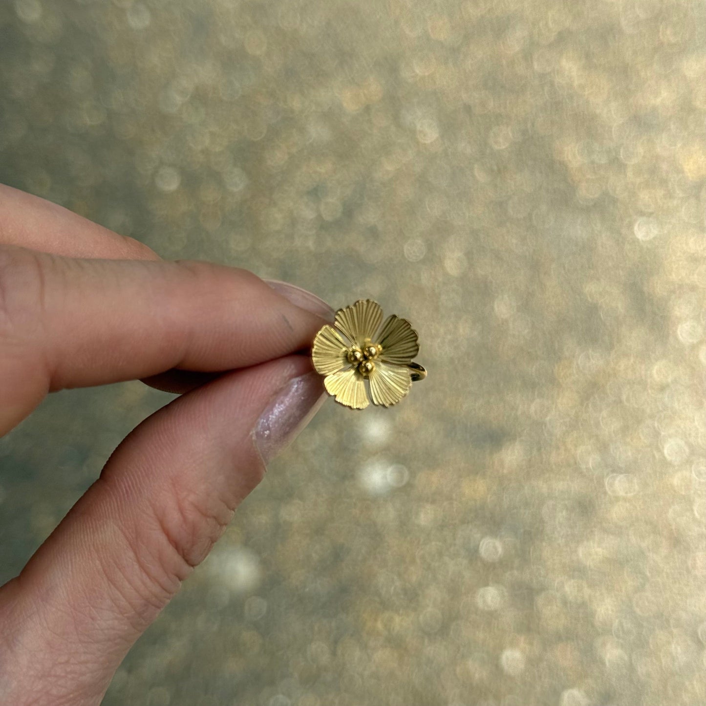 Flower Gold Ring