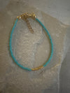 Miyuki Bracelet - Turquoise Gold