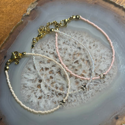 Miyuki Bracelet - Shimmery Gold - Star