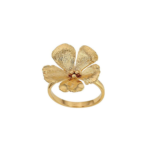Ginko Flower Ring (Gold plated)