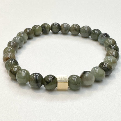 Jade Burma Bracelet 7mm square