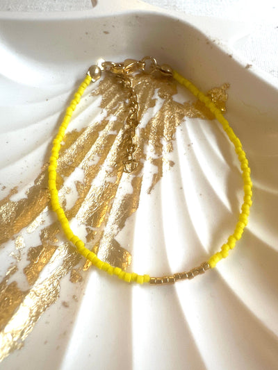 Miyuki Bracelet - Yellow Lemon Gold