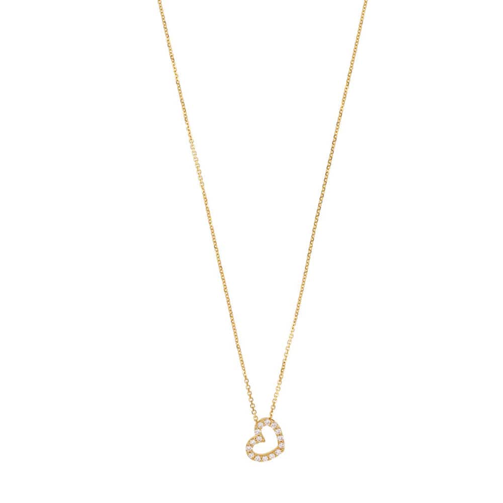 Heart Gold Necklace (9k Gold)