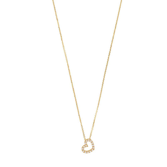 Heart Gold Necklace (9k Gold)