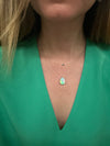 Turquoise Gold Necklace <br> Minimalist