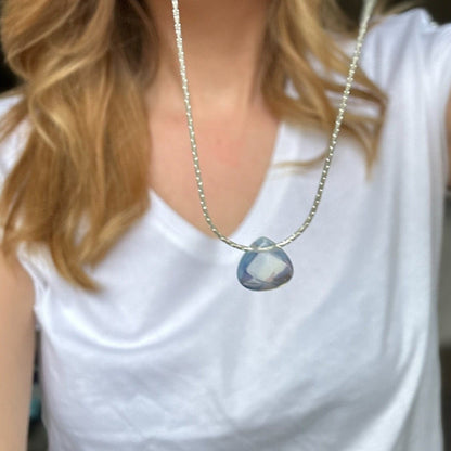 Opalite Necklace Sterling Silver Necklace