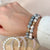 Bohemian bracelet <br> Pink Zebra Jasper Bracelet Gold 8mm