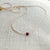 Garnet Gold Necklace <br> Minimalist