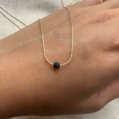 Sapphire Gold Necklace (September's Birthstone) <br> Minimalist