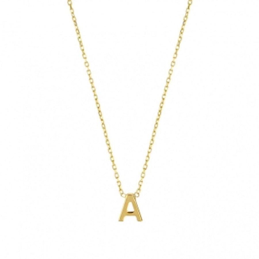 Initial Gold Necklace (9k gold necklace)