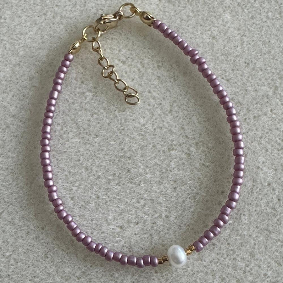 Lilac Mimi Bracelet Pearl and Gold