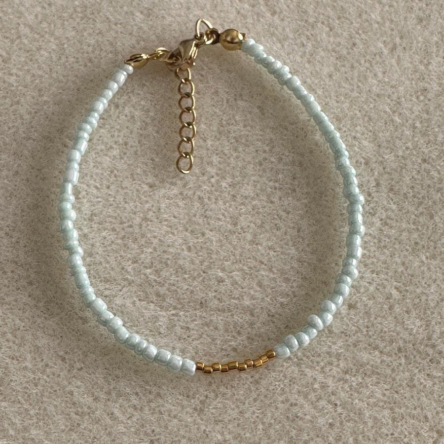 Mint bracelet mint rocaille gold