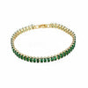 REINA Green Pave Tennis Bracelet Clasp