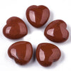 Red Jasper Heart Palm stone