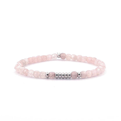 Rose quartz bracelet 4mm
