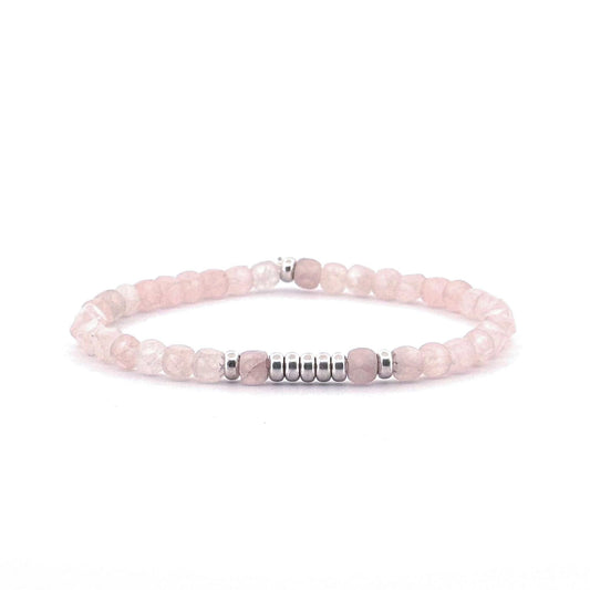 Rose quartz bracelet 4mm