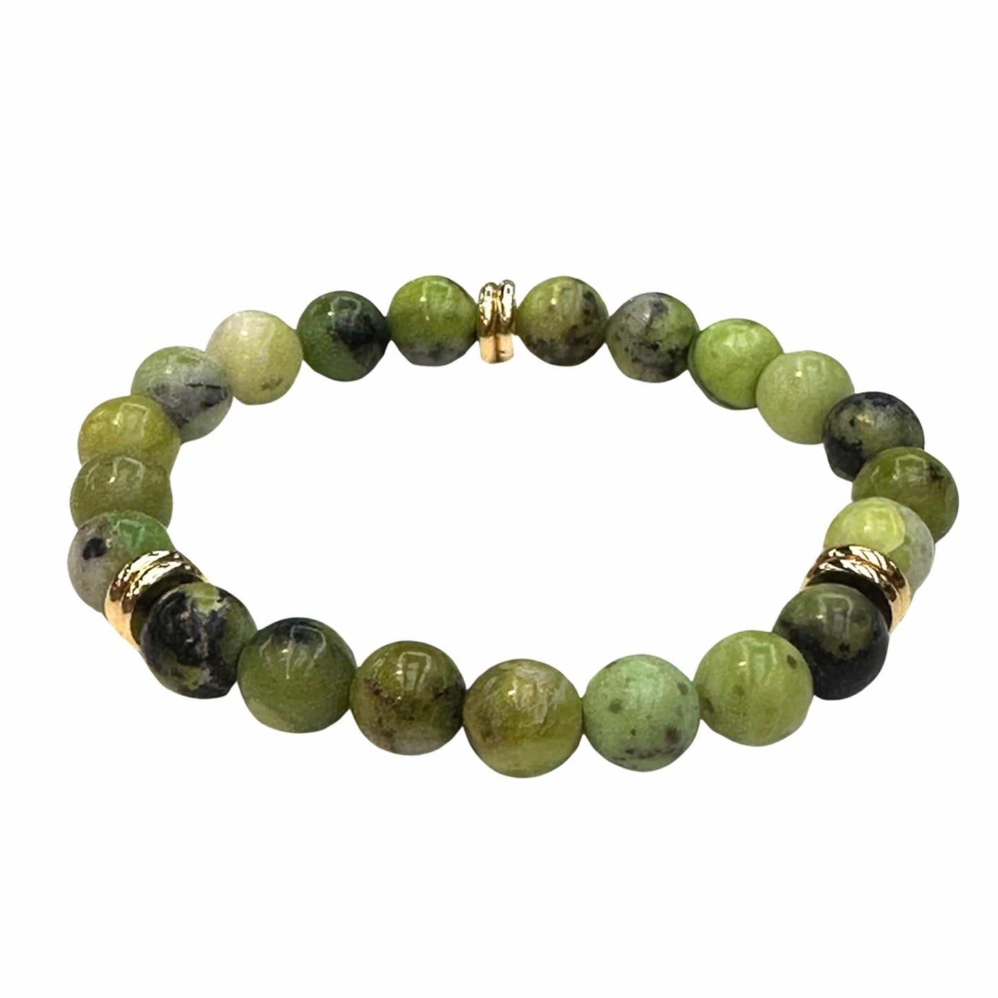 Peridot Duo Disk Bracelet