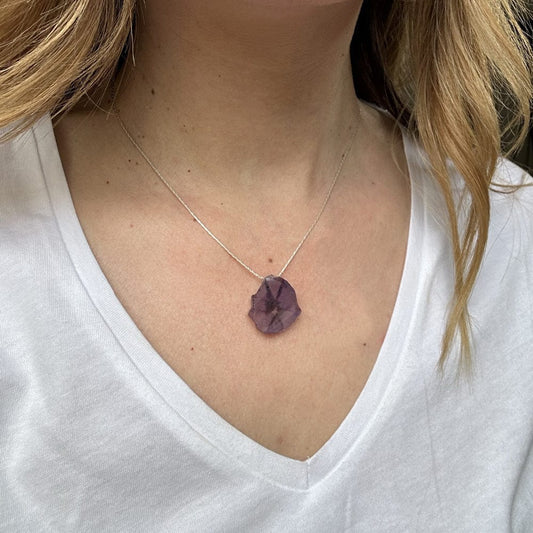 Amethyst Sterling Silver Necklace