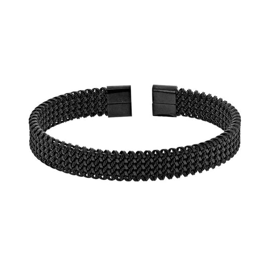 Steel Textured Bracelet - Men