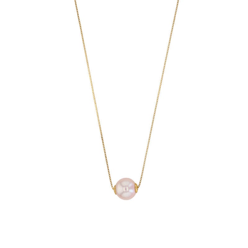 Pearl Gold Chain Necklace (18k gold)
