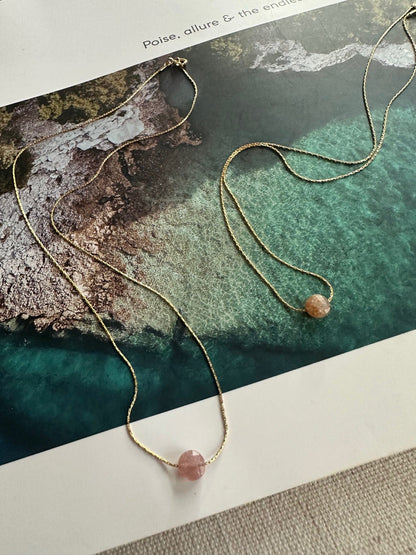Sunstone Gold filled Necklace