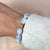 Bohemian bracelet <br> Blue Lace Agate Bracelet Gold