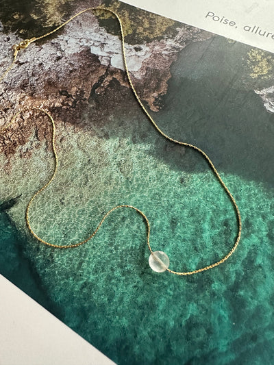 Clear quartz Gold filled Necklace