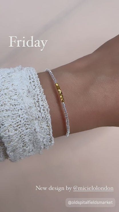 Miyuki Bracelet - Shimmery, Gold