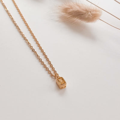 Rectangular Necklace Cubic Zirconia