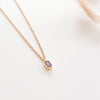 Rectangular Necklace Cubic Zirconia